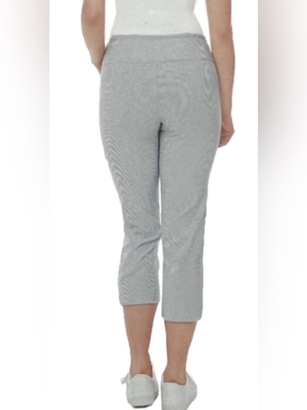 S.C.&Co Women Petal Slit Capri Pull On Tummy Control Pants. - Picture 3 of 7